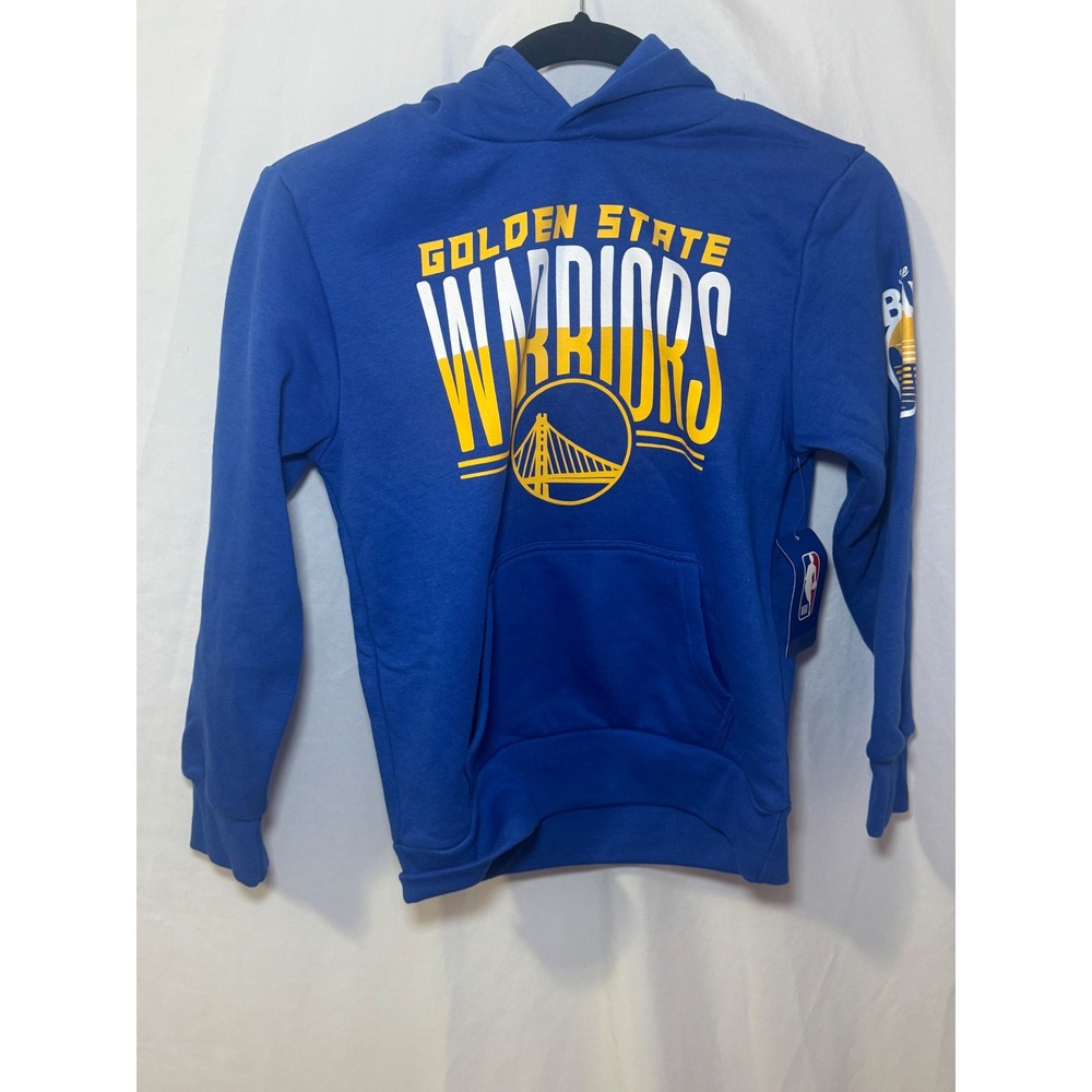 Ultra Game NBA Golden State Warriors Hoodie Boys 8 Blue NWT Officially Licensed